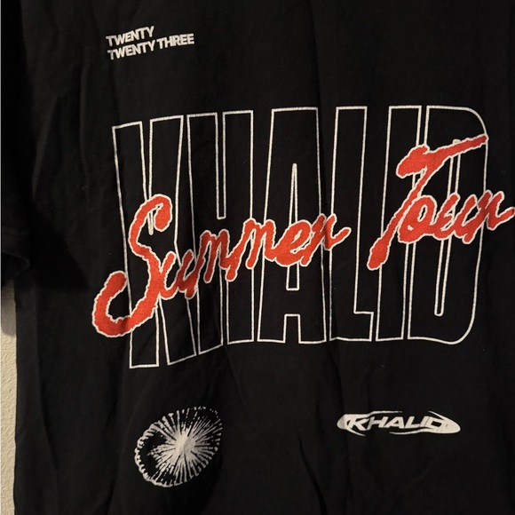 KHALID Summer Tour Black T-Shirt with Red Graphic Men's Size Large - Picture 8 of 10